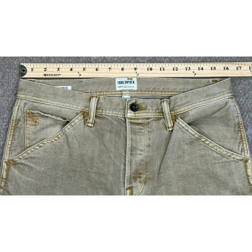 Todd Snyder Straight Fit Stretch Men's Selvedge Denim Jeans Size 31x32